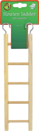 Boon vogelspeelgoed ladder hout 5 traps, 22 cm.