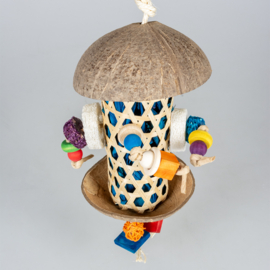 Forage coco & bamboe koker meerkleurig