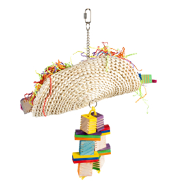 Groovy maïs taco met houten blokken meerkleurig