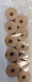 Navulling Beuken ronde blokjes 10stuks (30mm)