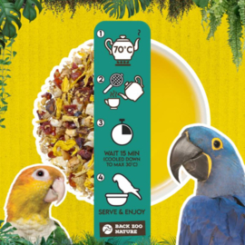 Back Zoo Nature Parrot Tea Fruit & Blossom