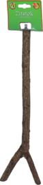 Boon zitstok met schroefdraad hout, 40 cm.