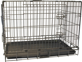 Boon draadkooi 2-deurs premium hamerslag, 76x48x58 cm.