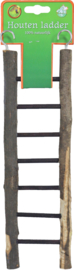 Boon vogelspeelgoed ladder hout Natural 7 traps, 28 cm.