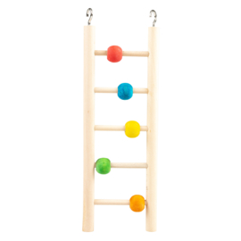 Kleurrijk houten ladder & kralen meerkleurig
