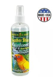 Kings Cages Rainforest Mist Bath Spray Feather Shine 240ml