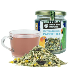 Back Zoo Nature Parrot Tea Leaves & Blossom