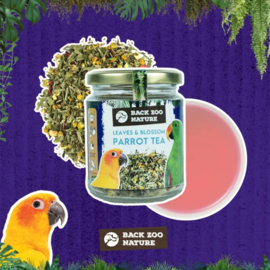 Back Zoo Nature Parrot Tea Leaves & Blossom