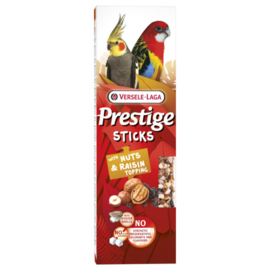 Sticks Grote Parkieten met Noten & Rozijnentopping 140 g 2 s