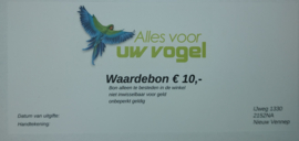 Waardebon € 10,-