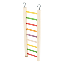 Kleurrijk houten ladder meerkleurig 46cm