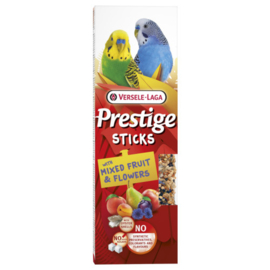 Sticks Kleine Parkieten met Gemengd Fruit & Bloemen 60 g 2 s