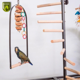 play stand Iowa Donkergrijs 92x54x142 cm