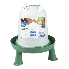Drinkklok ECO schroef met handvat & pootjes Groen 7ltr