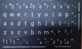 Keyboard stickervel qwerty layout