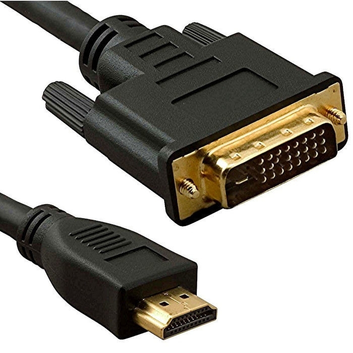HDMI-DVI kabel gold plated 0.5m