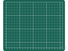 Snijmat Rillstab A5 230x190mm groen