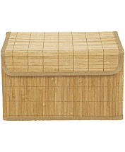 Bamboe mand/kist voor SoulCollage® kaarten 25 x 15 x 16 cm