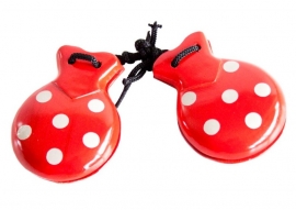 Spanish Castanets red white