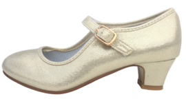 Flamenco Schuhe Gold Perle