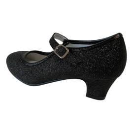 Flamenco Schuhe schwarz Glitzer