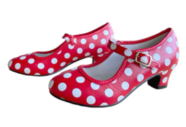 Chaussures flamenco - Rouge blanc