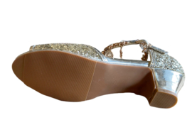 Prinsessen schoenen goud glitter bedeltjes