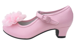 Flamenco Schuhclip Blume rosa