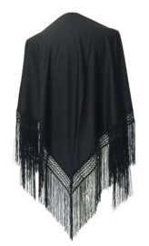 Spanish Flamenco Dance Shawl black