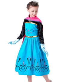 Elsa jurk Kroning met cape + GRATIS ketting
