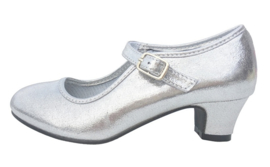 Flamenco schoenen zilver glossy