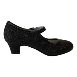 Flamenco Schuhe schwarz Glitzer