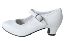Chaussures flamenco blanc