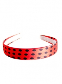 Headband red black dots