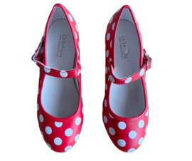 Chaussures flamenco - Rouge blanc