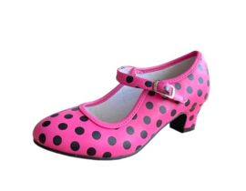 Scarpe Flamenco rosa nero