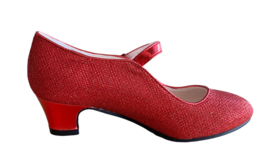 Chaussures flamenco Rouge glitter