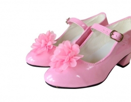 Flamenco Schuhclip Blume rosa