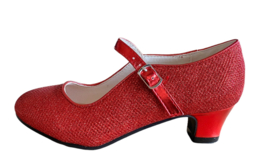 Chaussures flamenco Rouge glitter