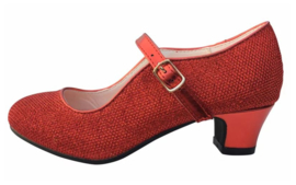 Flamenco schoenen glamour rood
