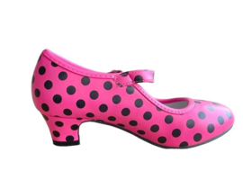 Chaussures flamenco - Rose noir