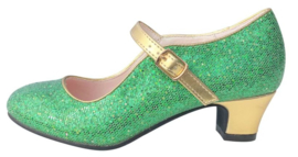 Scarpe flamenco Glamour / Elsa Anna  Frozen scarpe verde