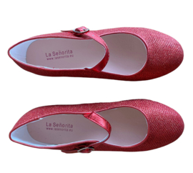 Flamenco schoenen glamour rood