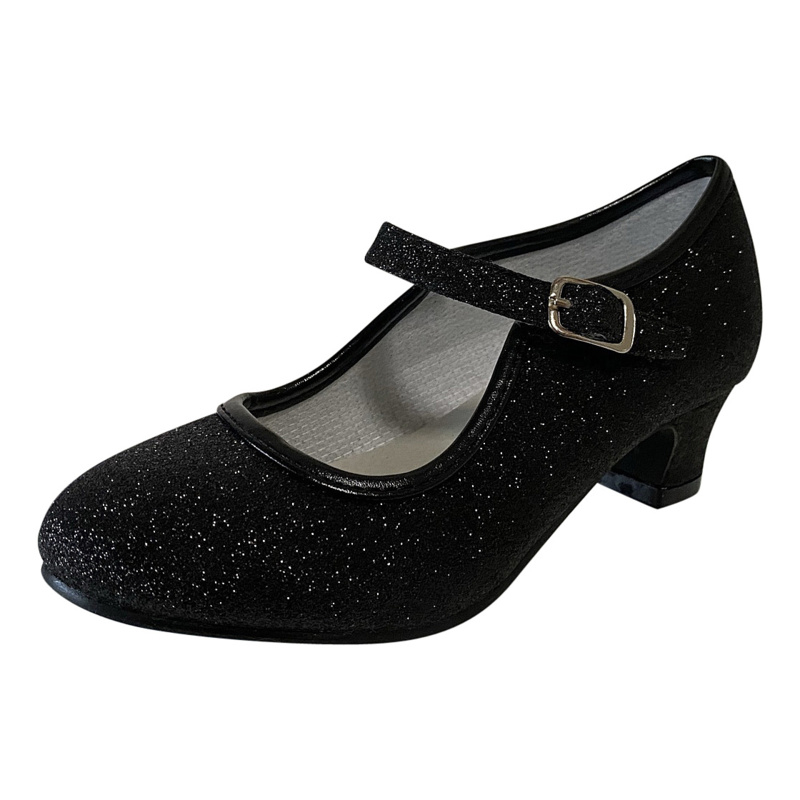 Flamenco Schuhe schwarz Glitzer