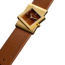 Rolf Cremer Turn S 507783 Stone Edition Horloge Tiger Eye 25 mm