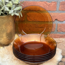 Vintage kleine diepe borden 'Duralex'(6) , 70's