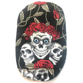 Stoma cover/ hoesje "dia de los muertos", rode roos" 3