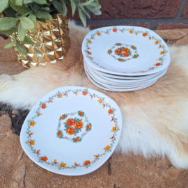 9 x Vintage dessertbordjes/ gebaksschotels Schwarzenhammer, Bavaria, Germany