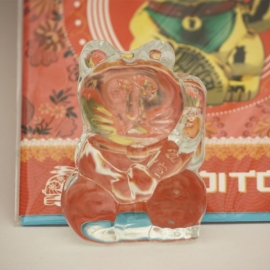 Gelukskat( Maneki Neko) glas