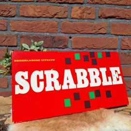 Vintage scrabble spel van 'Spears' 1968,  inclusief draaitafel
